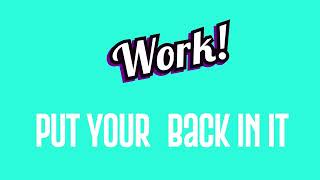 Work (Original Mix) [Lyric Video] [Glasgow Underground]
